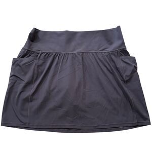 Athleta Salutation Stash Pocket 16.5" Skort Size 2X Slate Blue Gray